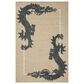 Loloi Romi Oatmeal and Midnight 3"6" x 5"6" Area Rug, , large