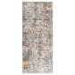 Surya Presidential PDT-2305 3"3" x 8" Blue, Gray and Orange Runner, , large