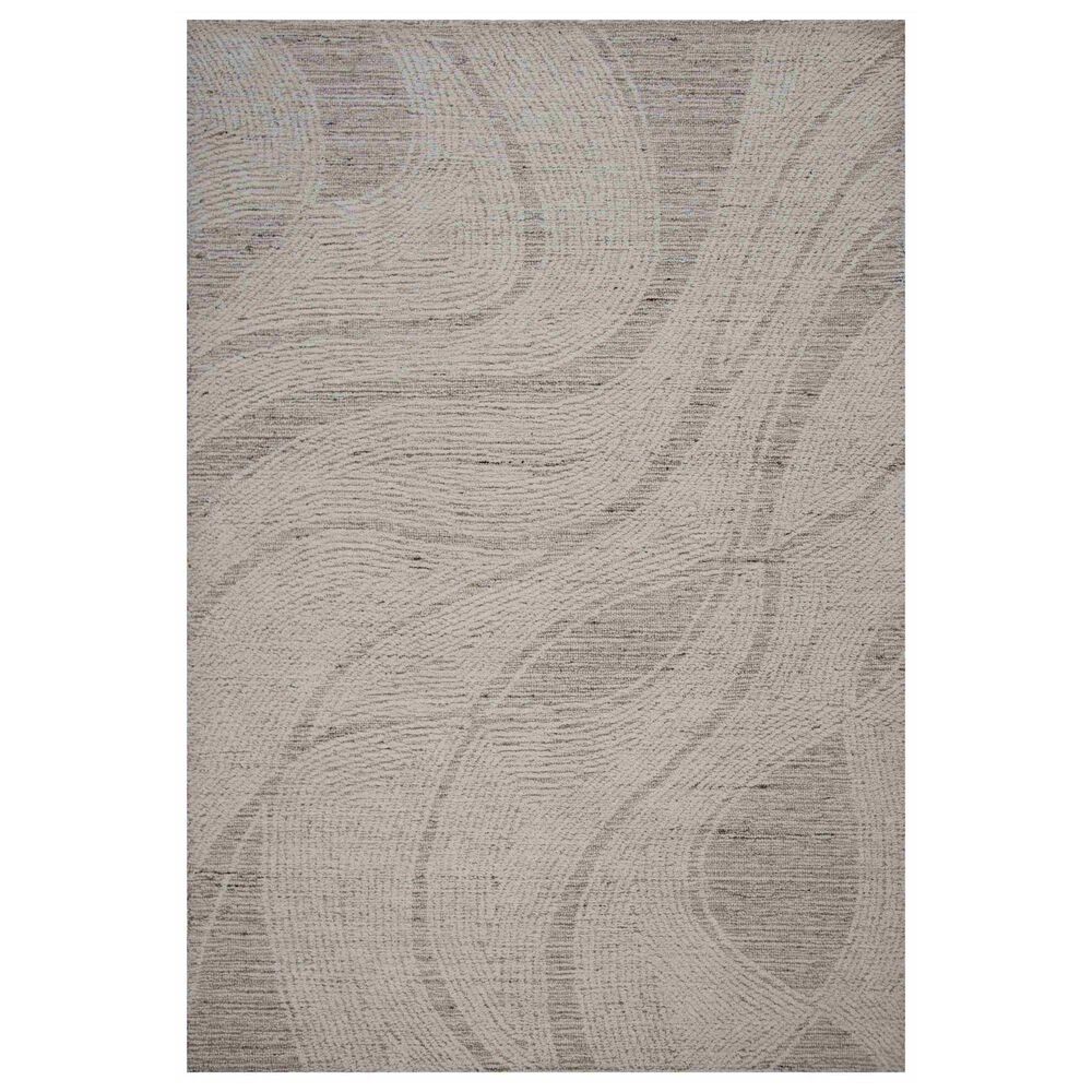 RIZZY Willow Abstract Brown, Ivory and Beige 9"9" x 13"9" Area Rug, , large