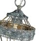 Golden Lighting Ferris 1-Light Mini Pendant in Blue Verde Patina, White and Gold, , large