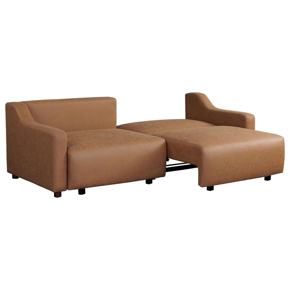 Lifestyle Solutions Glenmont Convertible Sofa in Brown, , large