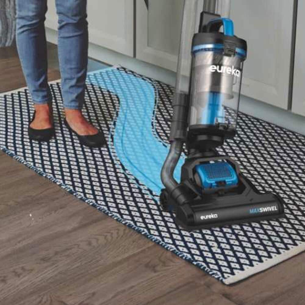 Eureka MaxSwivel Deluxe Upright Vacuum Cleaner in Black and Blue, , large