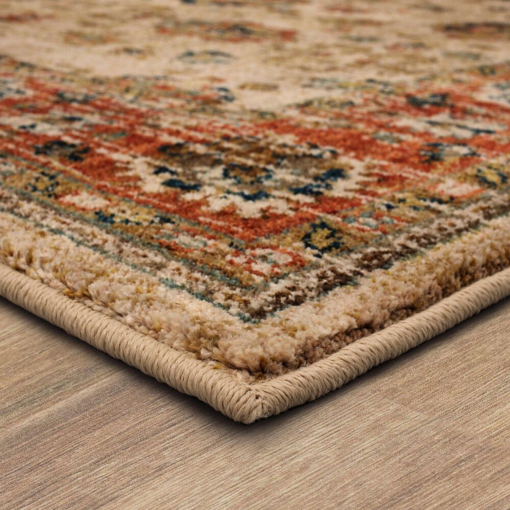 Karastan Spice Market Koyna Cream 5'3" x 7'10" Area Rug, , large