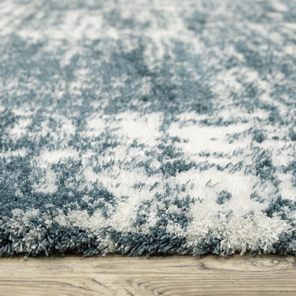 Oriental Weavers Galileo GAL08 Blue and Ivory 2&#39;3&quot; x 7&#39;6&quot; Runner, , large