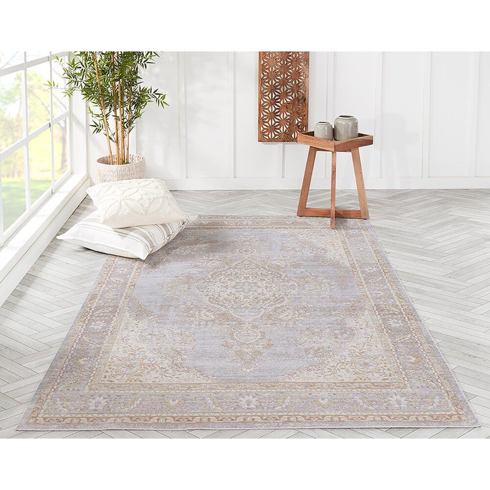 Momeni Isabella ISA-1 5&#39;3&quot; x 7&#39;3&quot; Grey Area Rug, , large