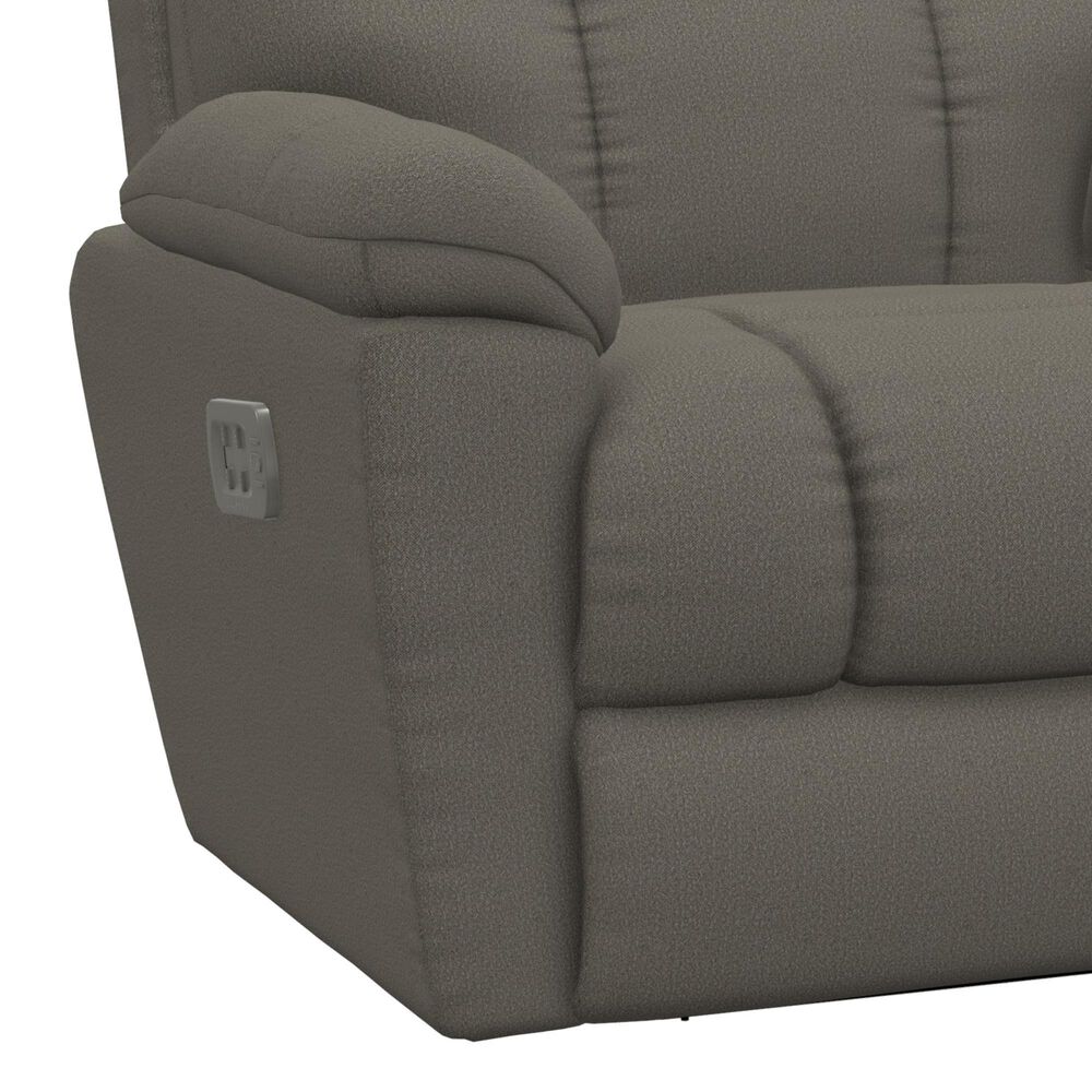La-Z-Boy Morrison Power Rocking Recliner with Power Headrest and Lumbar in Dark Silver, , large
