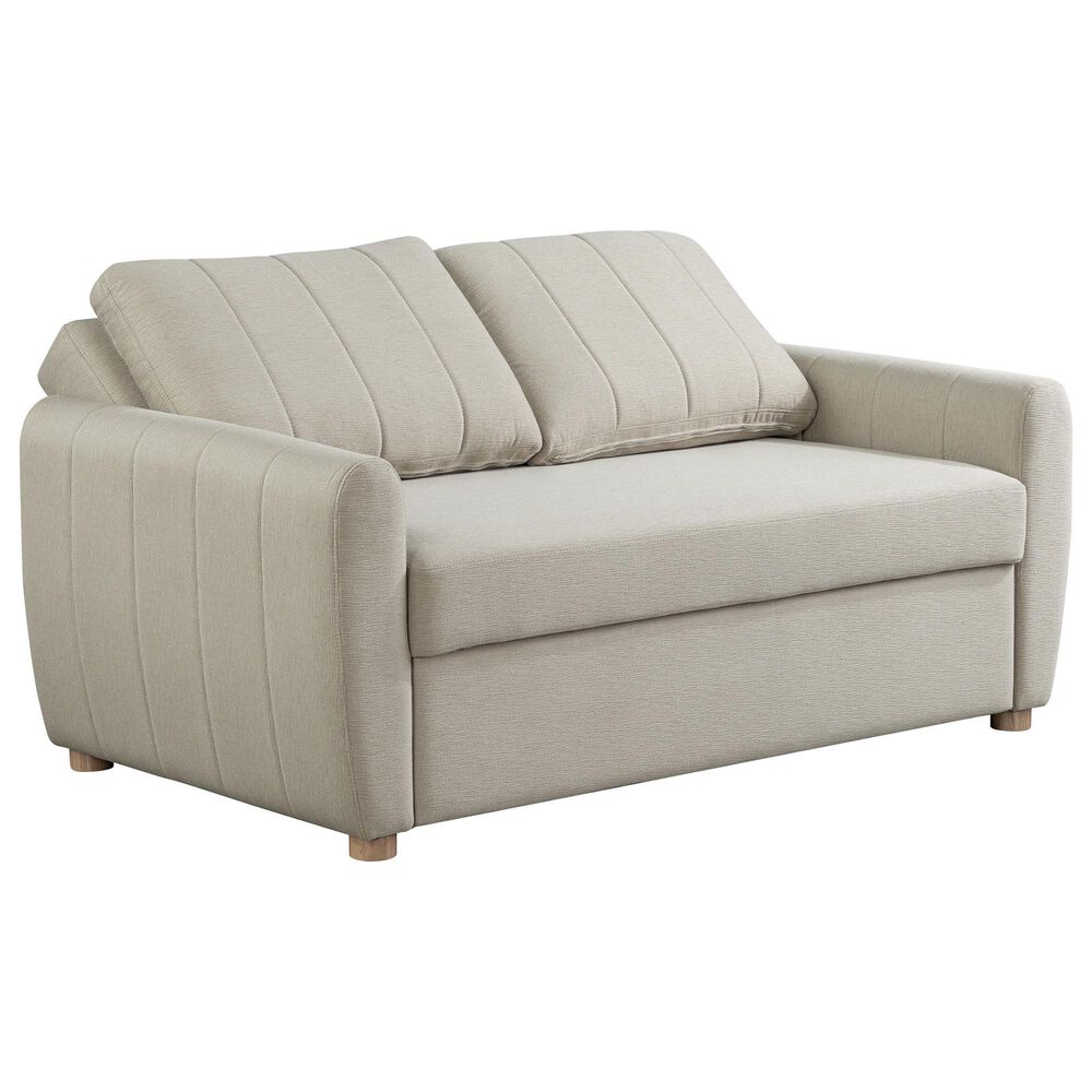 Lifestyle Solutions Galloway Convertible Loveseat in Beige, , large