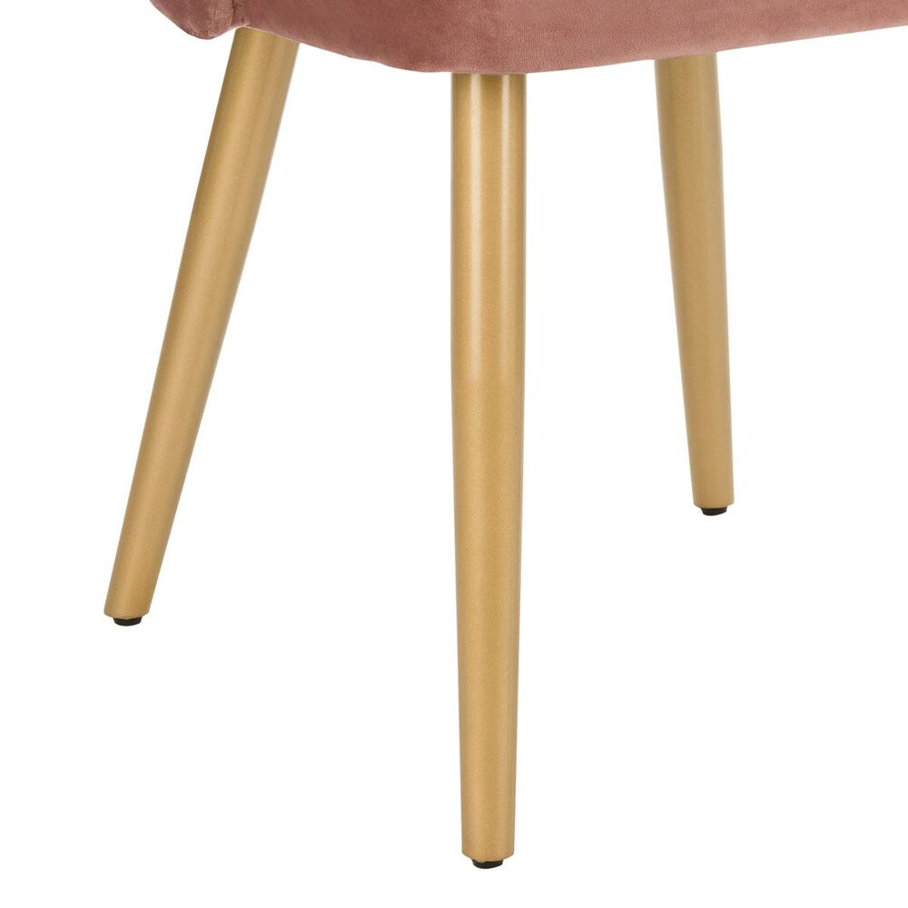 Safavieh Giani Dining Chair in Dusty Rose and Gold (Set of 2), , large