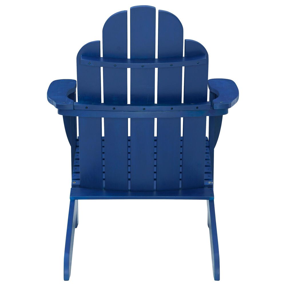 Linon Home Decor Adirondack Patio Chair in Blue, , large