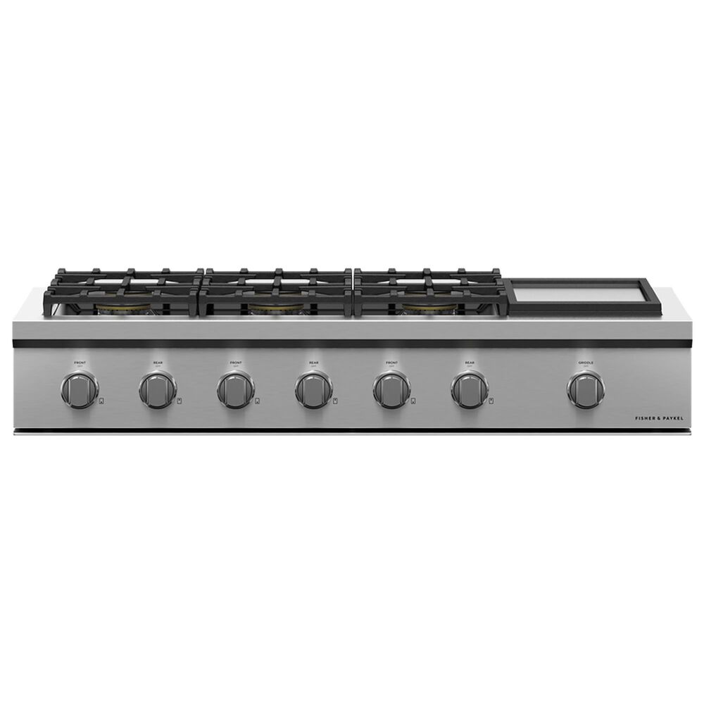 Fisher &amp; Paykel Series 9 Professional 48&quot; Liquid Propane Rangetop with Griddle in Stainless Steel, , large