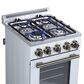 Forno Lamazze 20" Freestanding Gas Range in White, , large