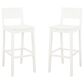 Linon Home Decor Devin Barstool in White (Set of 2), , large