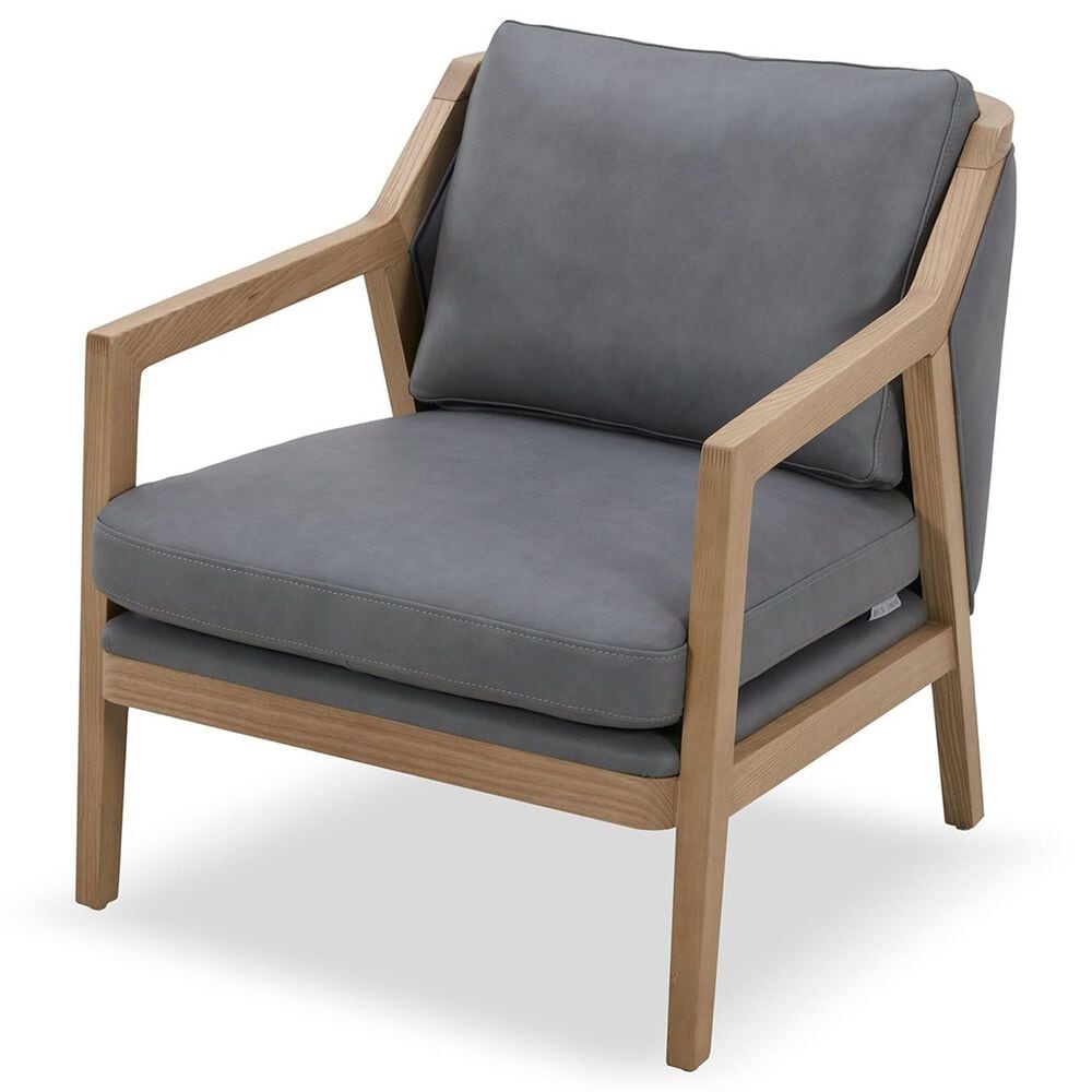 Kuka (Hk) Trade Co Lmt Motion Accent Chair in Aline Storm Blue, , large