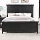 Davis International King Panel Bed in Lightly Distressed Black, , large