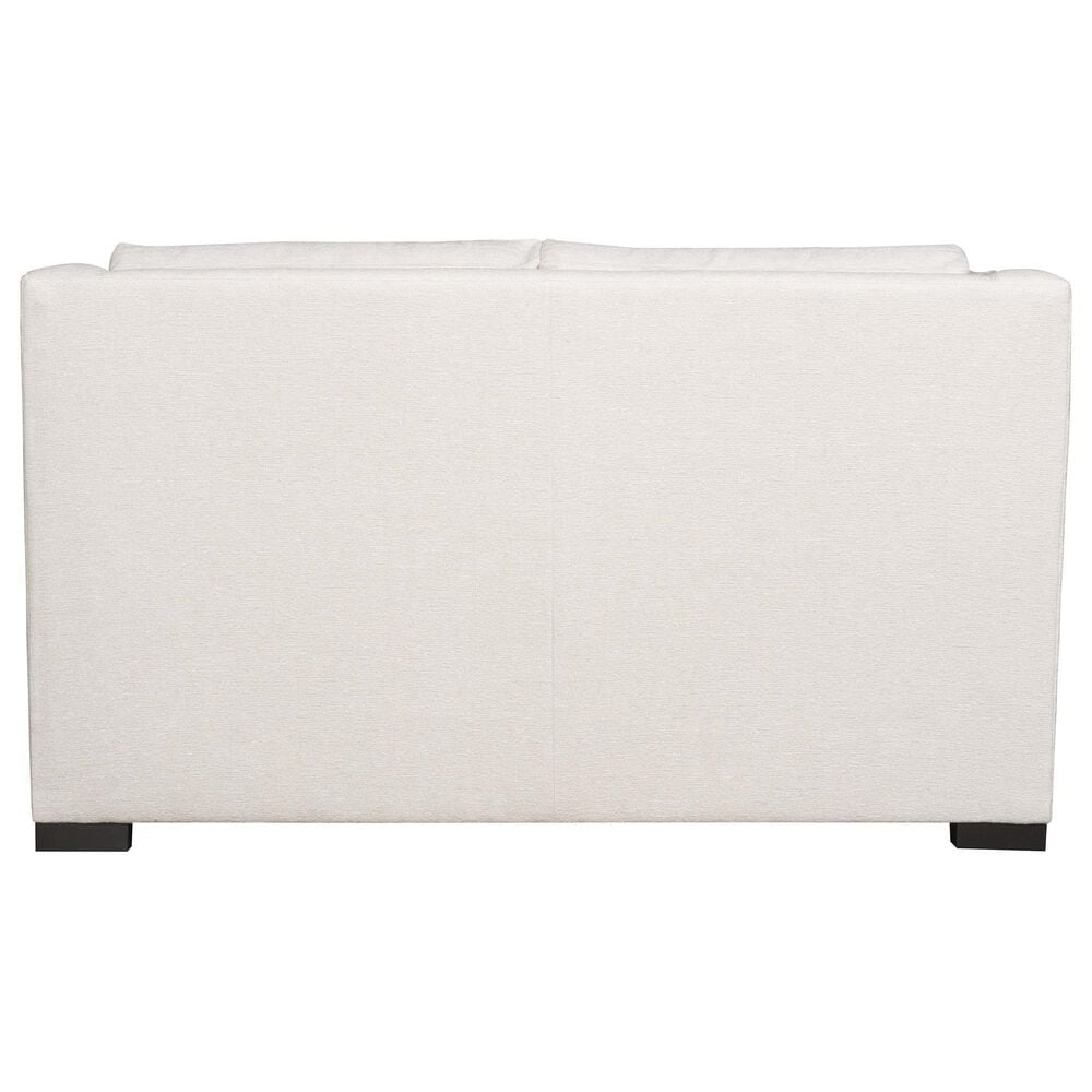 Bernhardt Germain Stationary Loveseat in White and Cream, , large