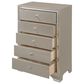 Crown Mark Lyssa 5-Drawer Chess in Champagne, , large