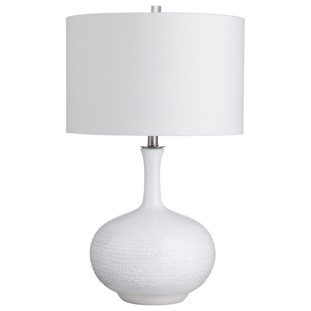 Crestview Collection Sylvie Table Lamp in White Glazed, , large