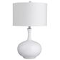 Crestview Collection Sylvie Table Lamp in White Glazed, , large
