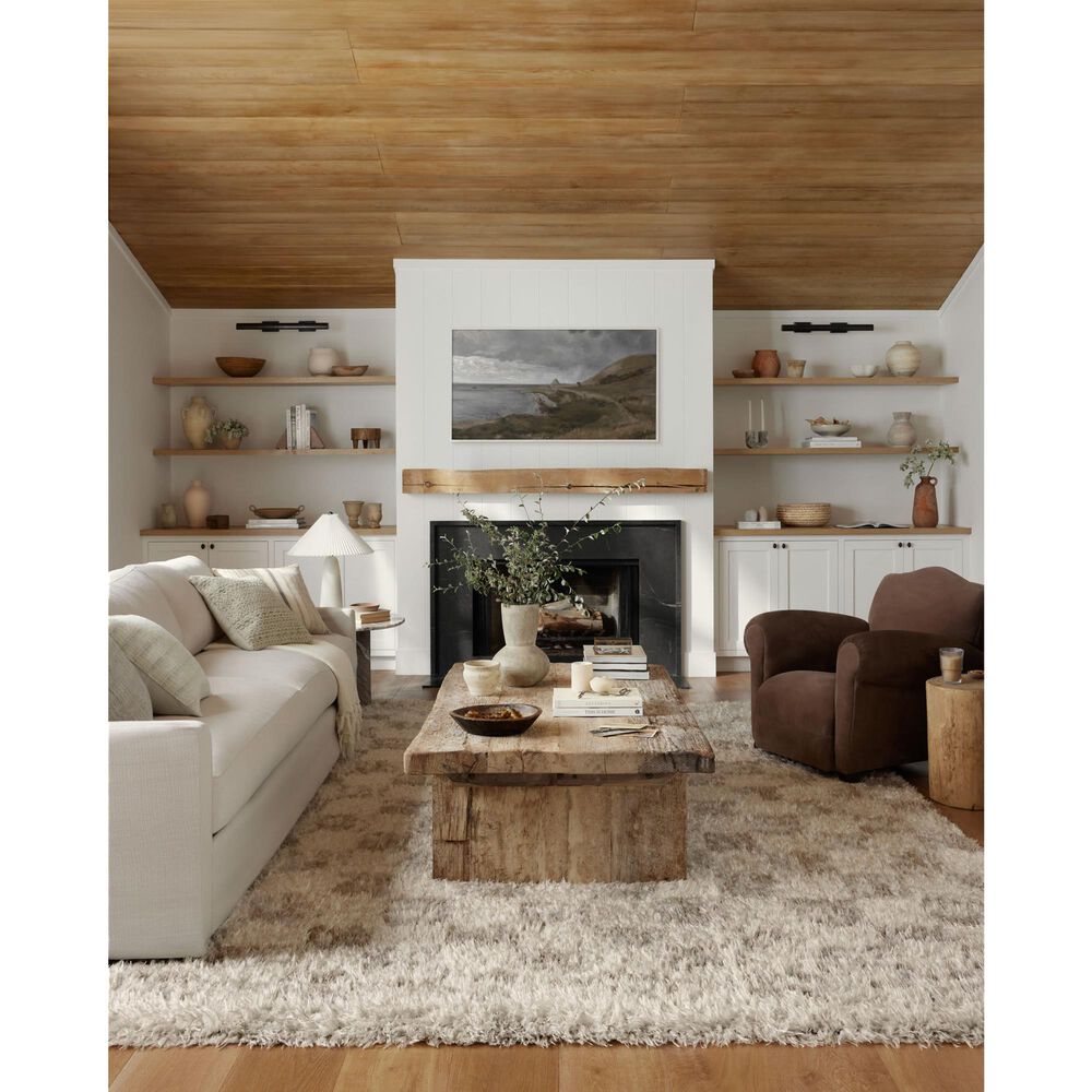 Angela Rose Amira 5&#39;3&quot; x 7&#39;6&quot; Ivory and Pebble Area Rug, , large