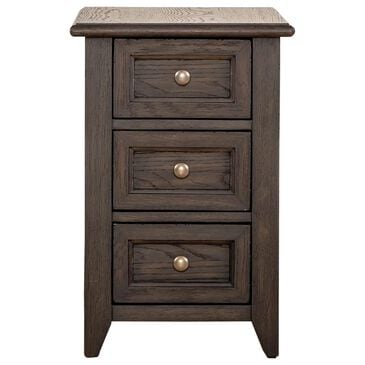Belle Furnishings Mill Creek 3-Drawer Chair Side Table in Peppercorn, , large