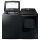 Samsung 5.5 Cu. Ft. Smart Top Load Impeller Washer and 7.4 Cu. Ft. Electric Dryer in Brushed Black, , large