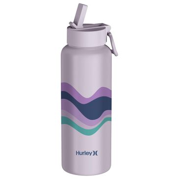 Hurley 32 Oz Oasis Zen Bottle with Straw Cap in Lilac Wave, , large