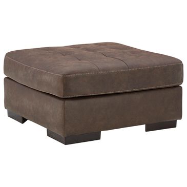 Signature Design by Ashley Maderla Oversized Accent Ottoman in Walnut Brown, , large