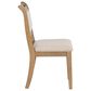 Linon Home Decor Emerson Side Chair with Beige Solid Upholstery in Natural, , large