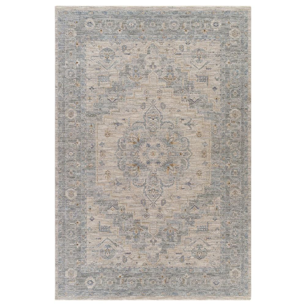 Surya Avant Garde 2"7" x 4" Gray, Beige and Denim Area Rug, , large