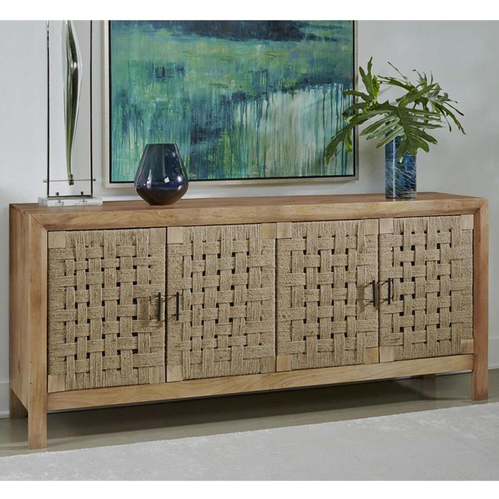 Shell Island Furniture Augustine 4 Door Credenza in Brown, , large