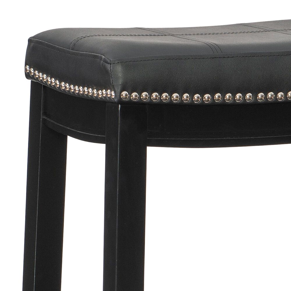 Linon Home Decor Claridge Bar Stool in Black, , large