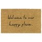 Balta Rugs Welcome to our Happy Place Black 1"6" x 2"6" Door Mat, , large