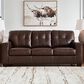 Ashley Santorine Stationary Sofa in Dark Brown, , large