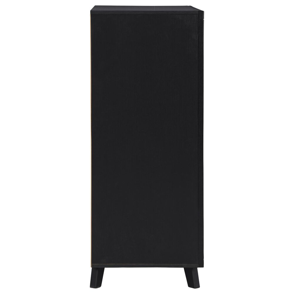 Ashley Danziar 5-Drawer Chest in Matte Black, , large