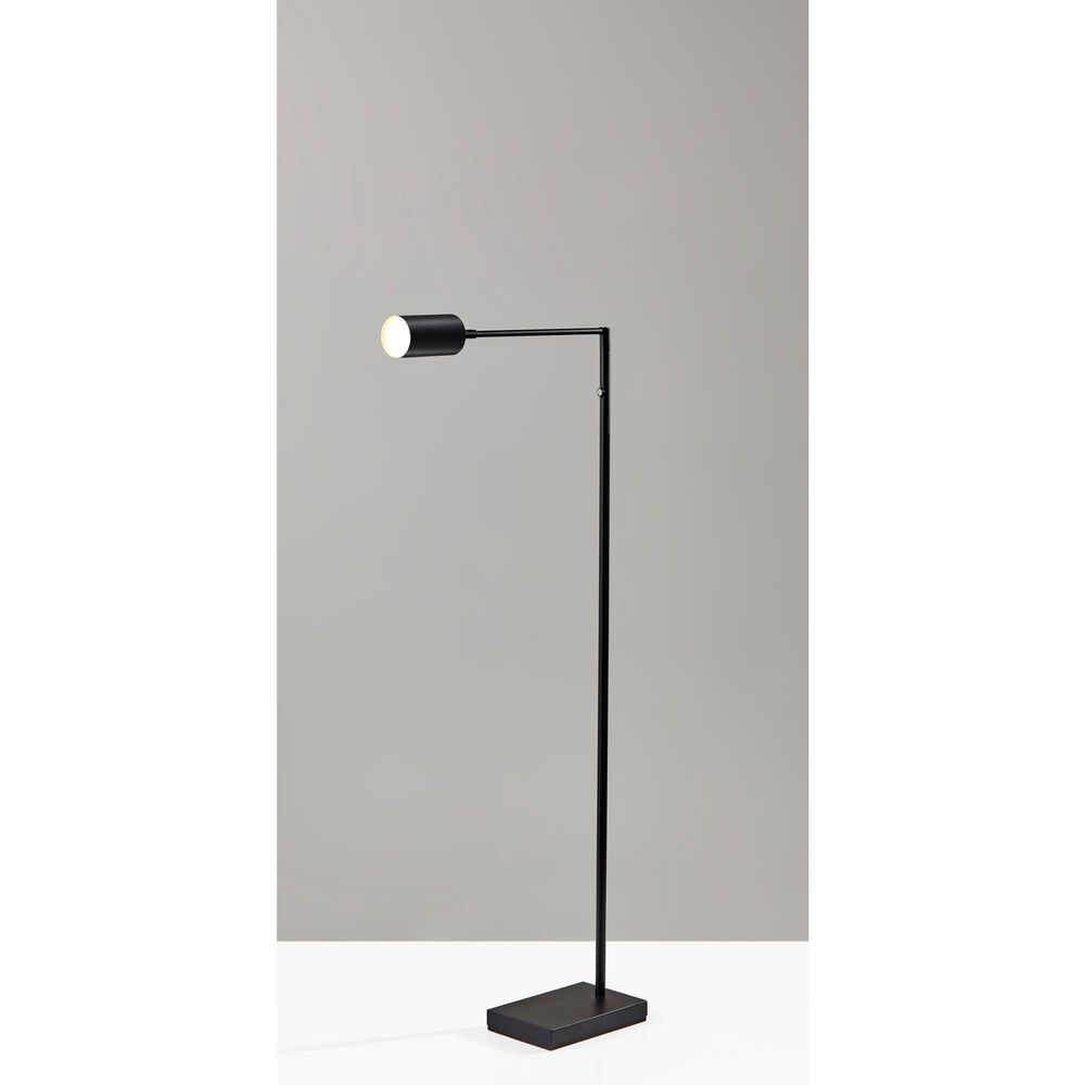 Adesso Colby LED Floor Lamp in Black, , large