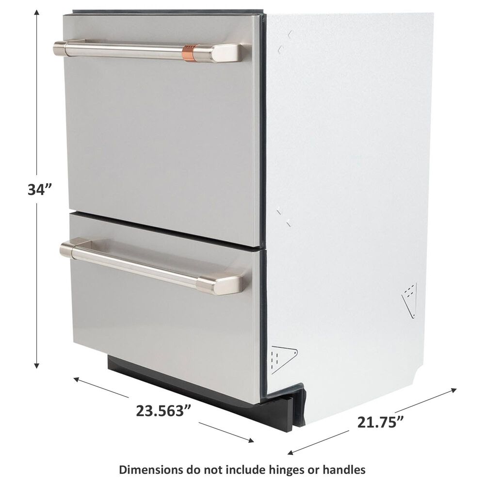 Cafe 24&quot; Double Drawer Dishwasher in Stainless Steel, , large