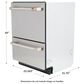 Cafe 24" Double Drawer Dishwasher in Stainless Steel, , large