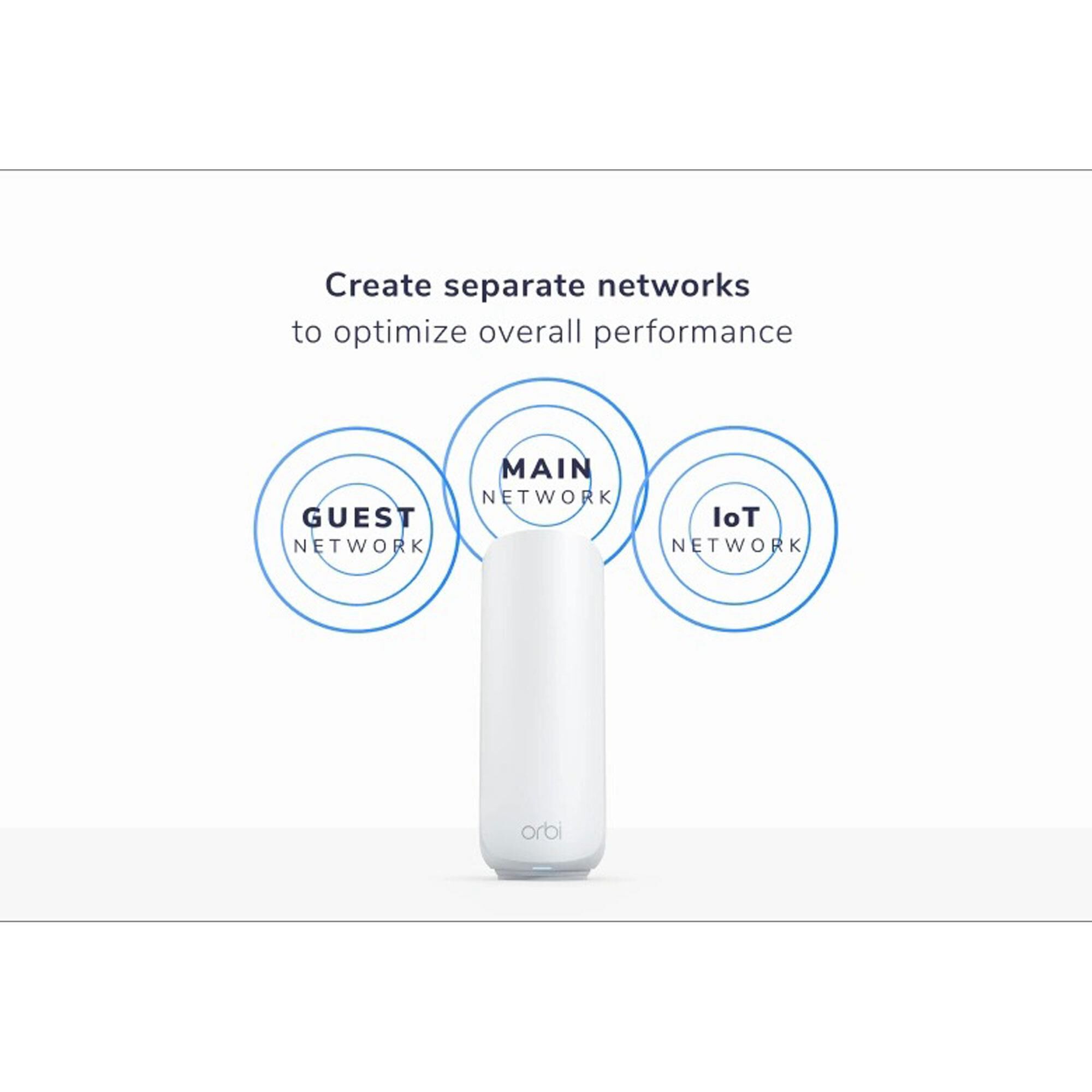 NETGEAR Orbi 370 Dual-Band Wi-Fi 7 Mesh Router in White (2-Pack)