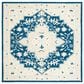 Safavieh Micro-Loop 5" Square Navy and Ivory Area Rug, , large