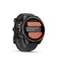 Garmin Fenix 8 Pro Sapphire AMOLED Smartwatch 47mm Carbon Gray DLC Titanium Case with Black and Pebble Gray Silicone Band, , large