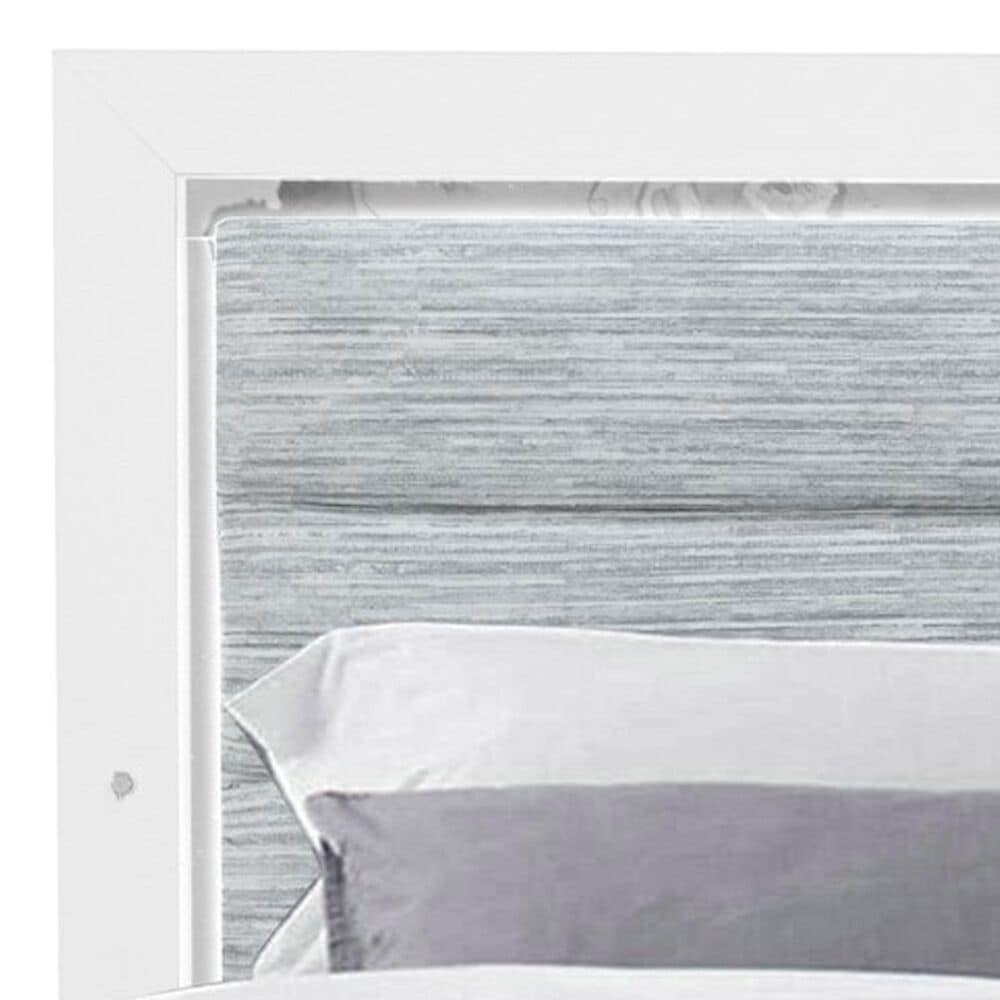 Global Furniture USA Luccia King Bed with LED in White, , large