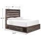 Ashley Drystan Queen Storage Bed with 4 Drawers in Brown Rustic, , large