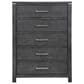 New Heritage Design Odessa 5-Piece King Bedroom Set in Charcoal and Silver, , large