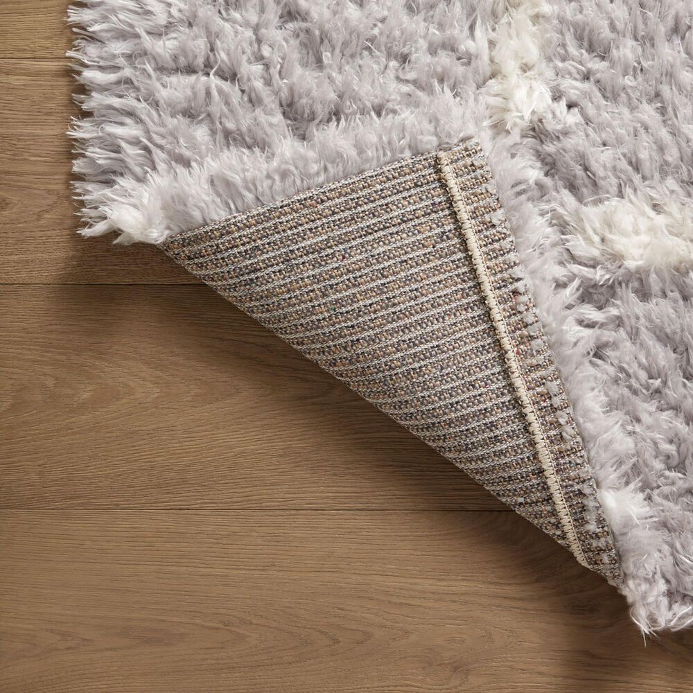 Angela Rose Amira 9&#39;2&quot; x 12&#39;6&quot; Silver and Ivory Area Rug, , large