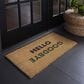 Balta Rugs Hello Goodbye Blue 1"6" x 2"6" Door Mat, , large