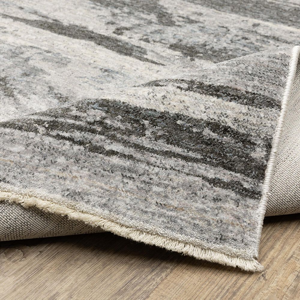 Oriental Weavers Hayden 2&#39;3&quot; x 7&#39;6&quot; Grey and Ivory Runner, , large