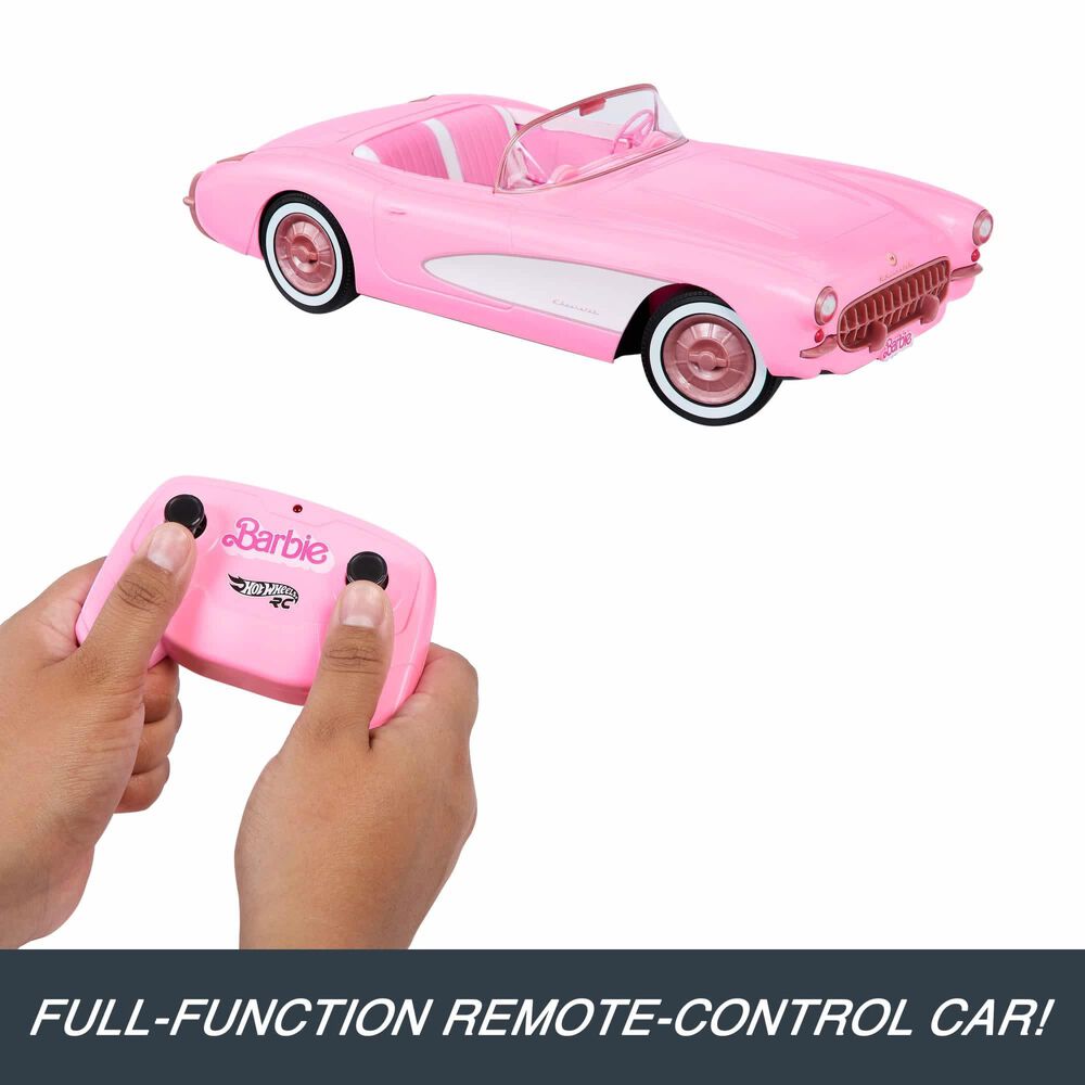 Hot Wheels Barbie Corvette Remote Control, , large