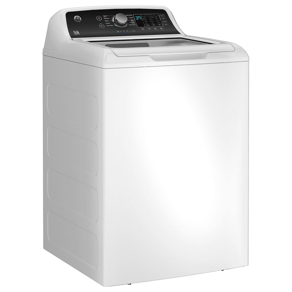 GE Appliances 4.5 Cu. Ft. Washer and 7.4 Cu. Ft. Gas Dryer in White, , large
