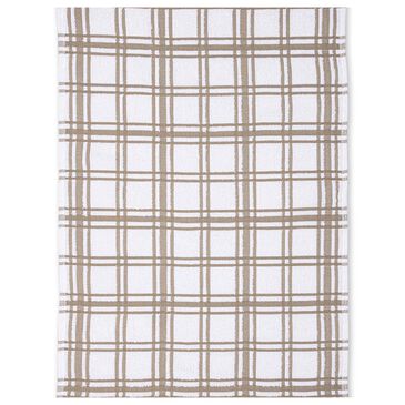 Mukitchen Terry Windowpane Towel in Khaki, , large