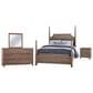 Viceray Collections Tide and Timber 4 Piece Full Poster Bedroom Set in Grey Oak, , large